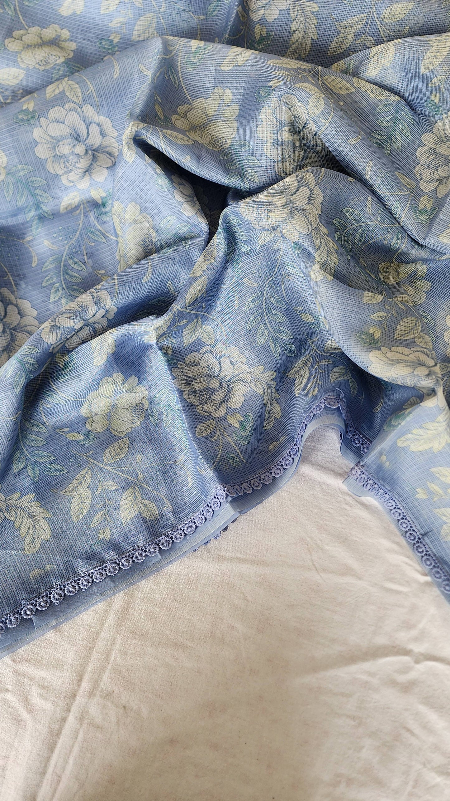 Blue Kota Silk Saree