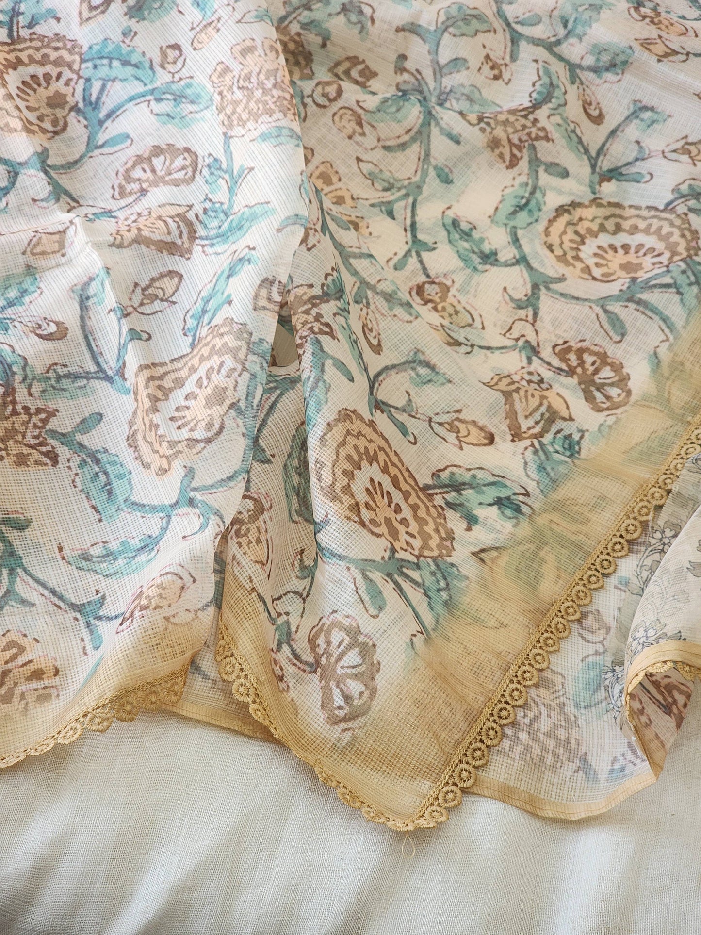 Brown Kota Silk Saree