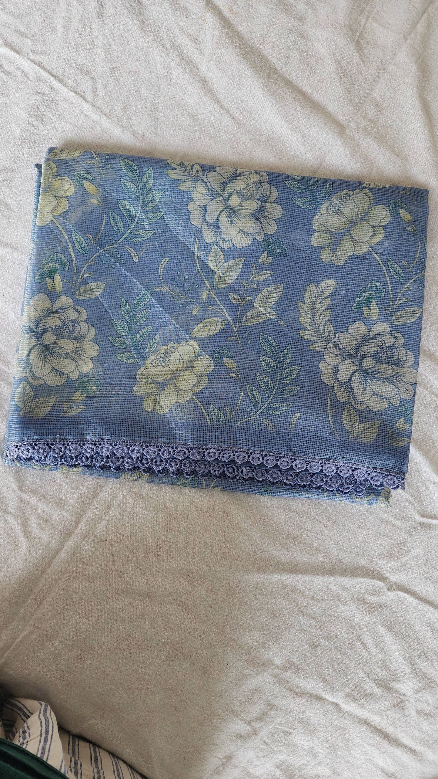 Blue Kota Silk Saree