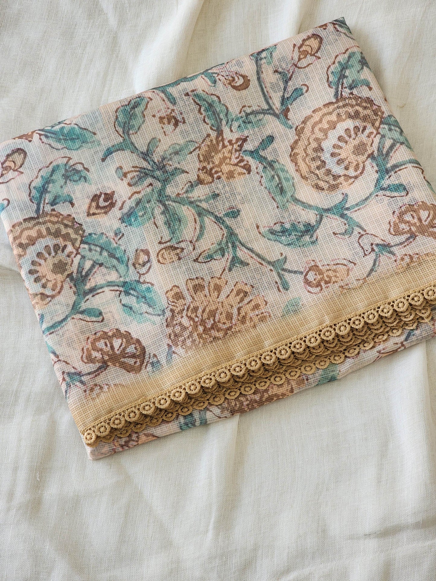 Brown Kota Silk Saree